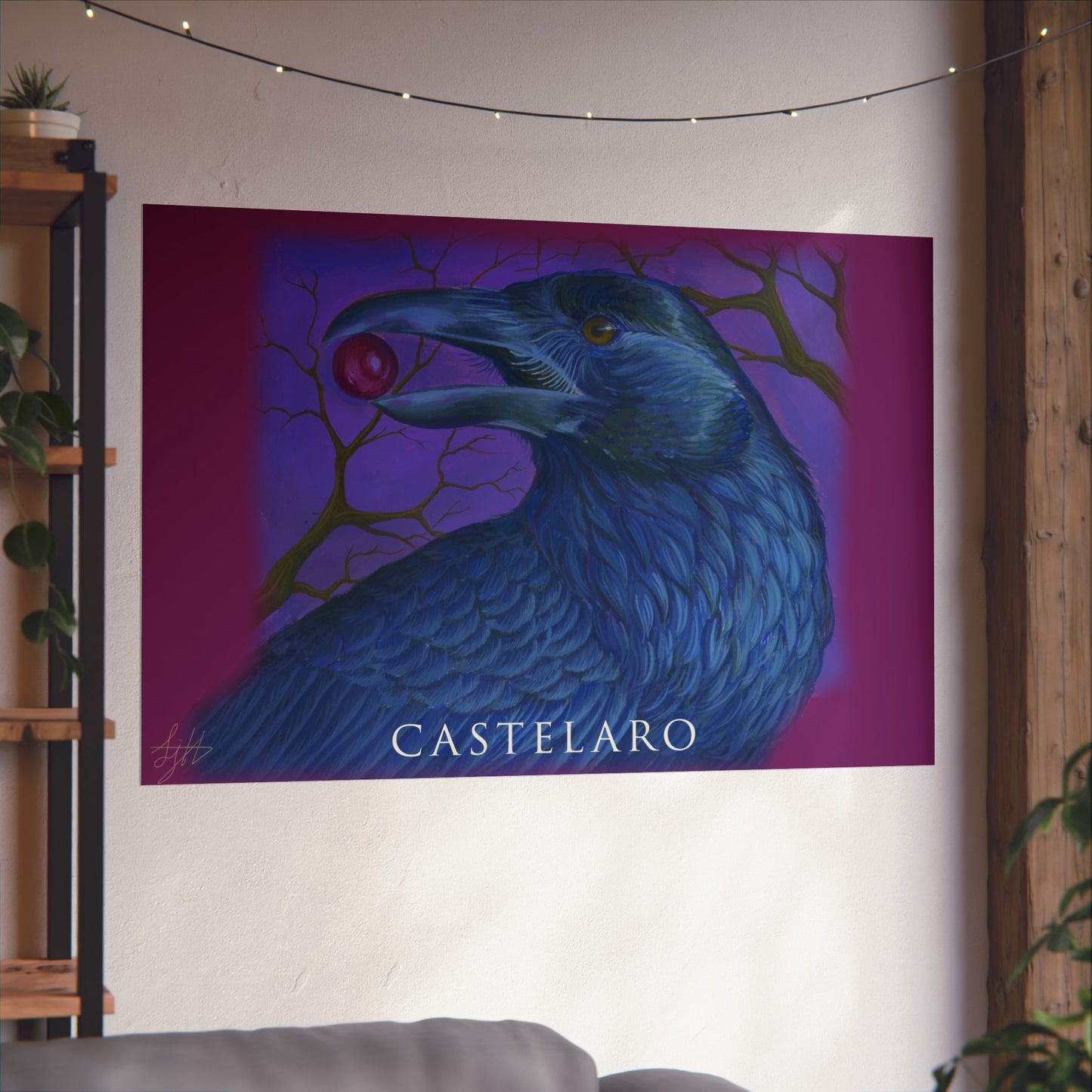 Raven Art Poster
