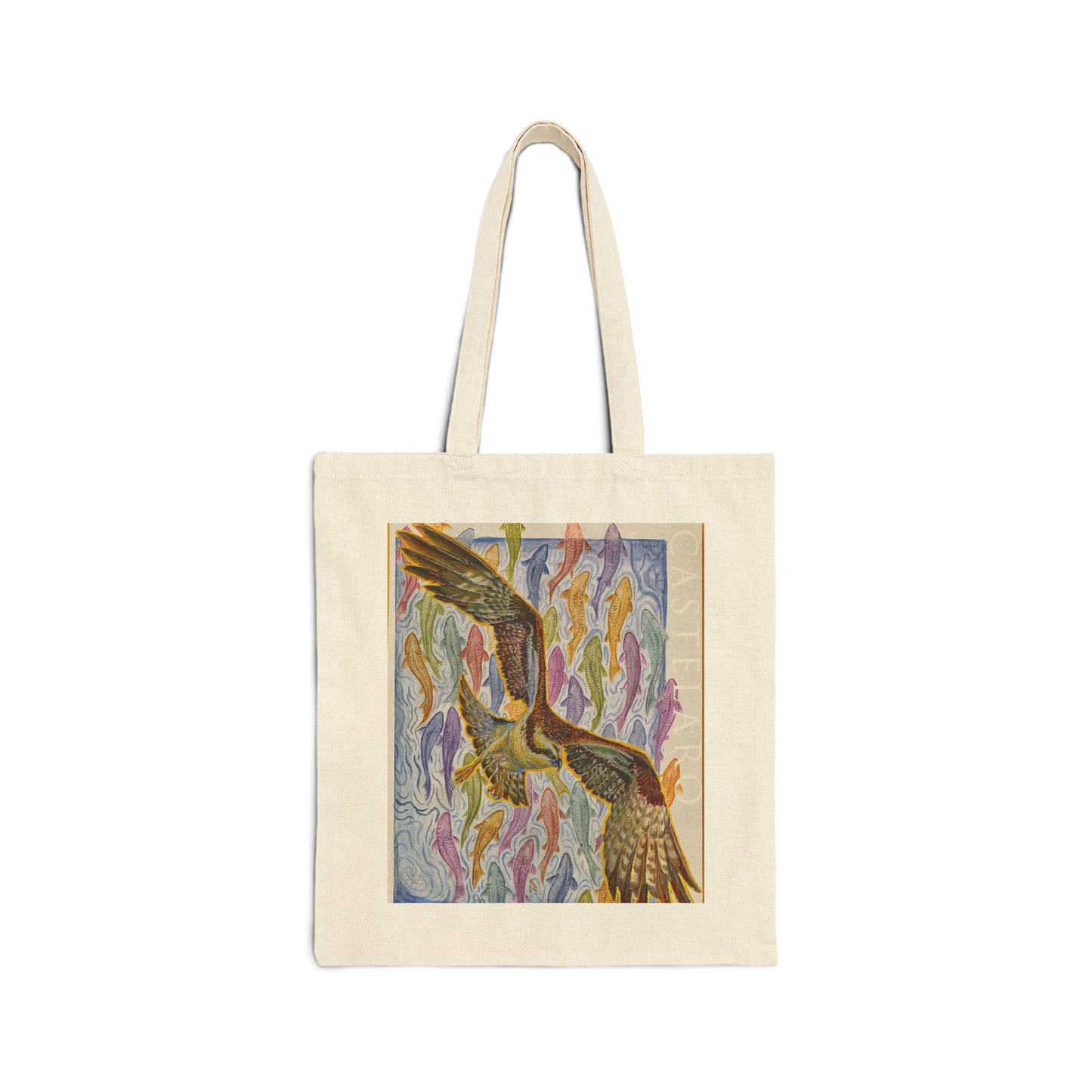 Osprey & Fish Canvas Tote