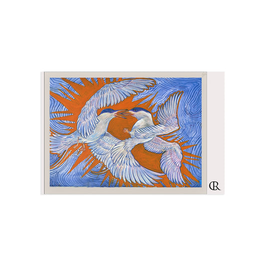Fine Art Postcard — Terns Grappling Postcard Set