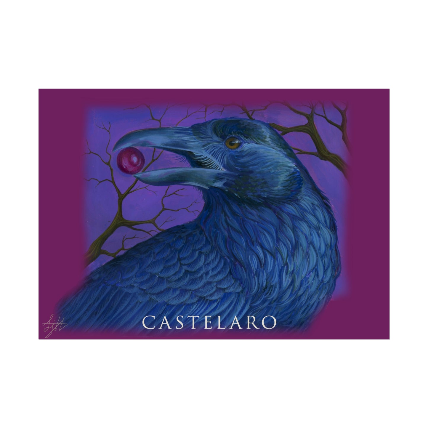 Raven Art Poster
