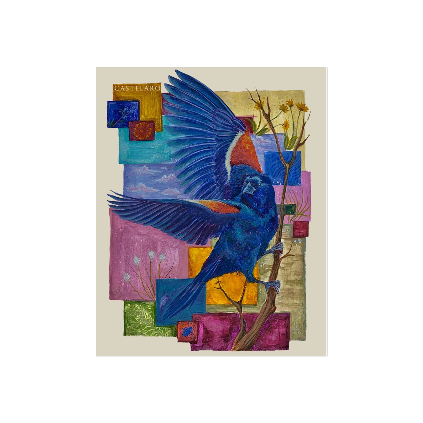 Redwing Blackbird Fine Art Poster