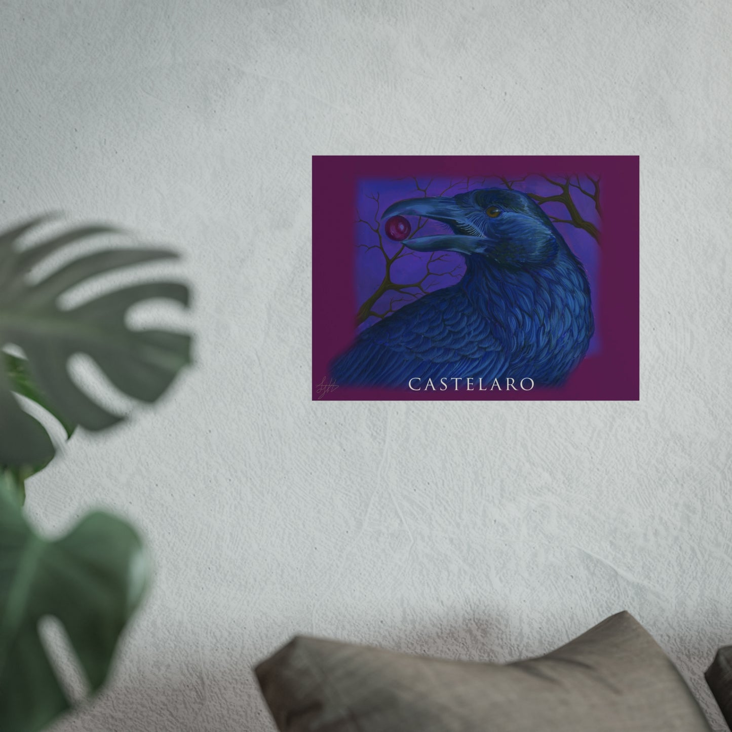 Raven Art Poster