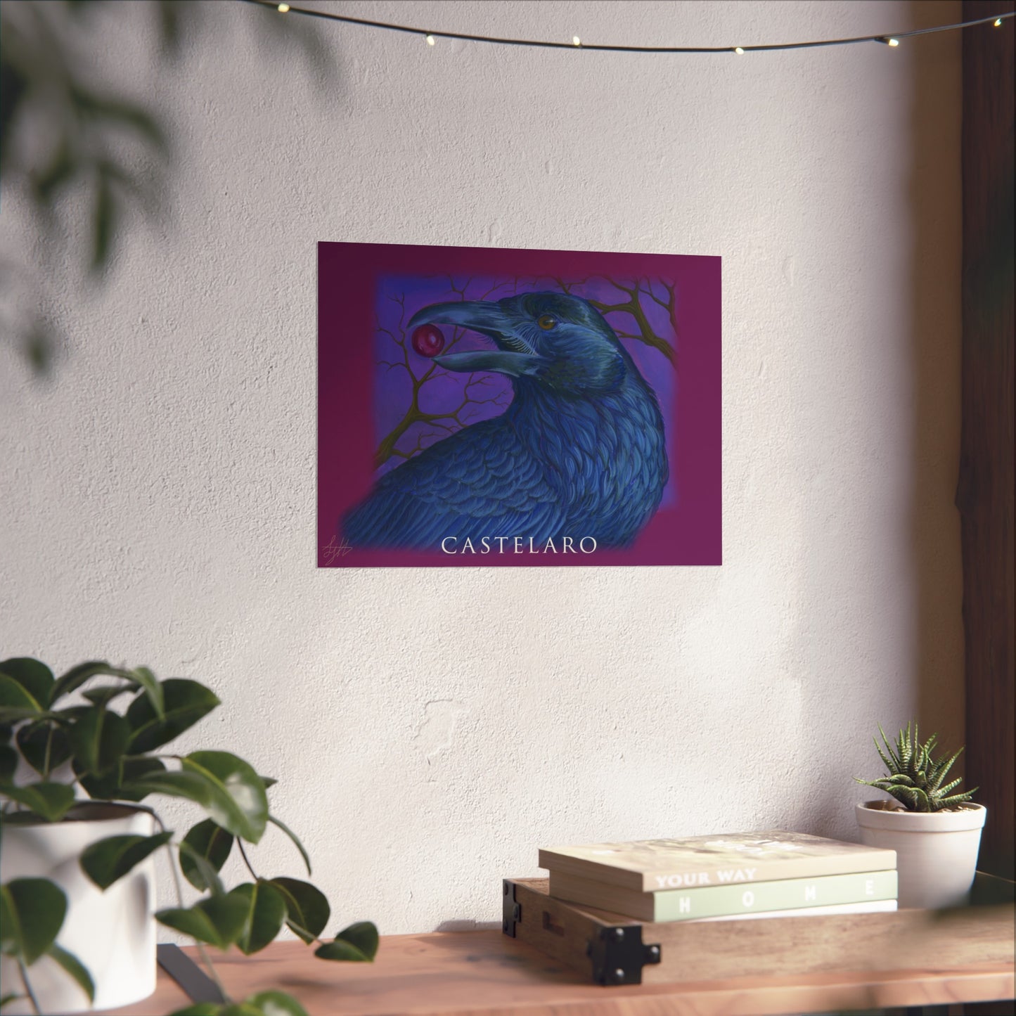 Raven Art Poster