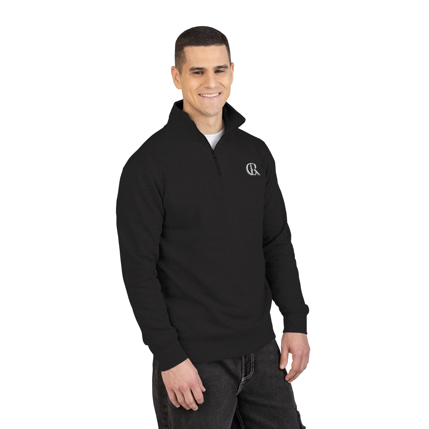 Classic Monogrammed Quarter-Zip
