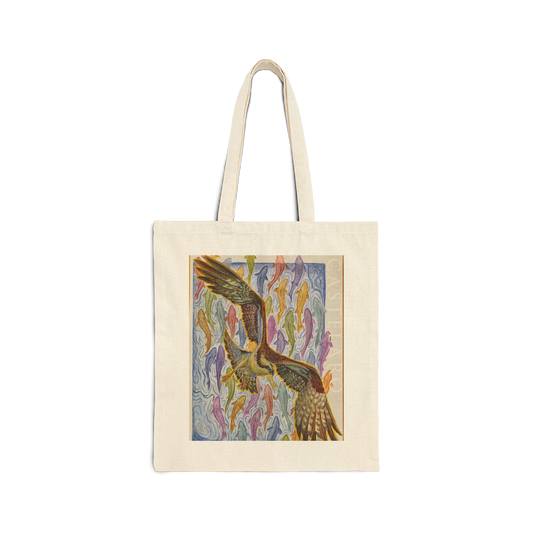 Osprey & Fish Canvas Tote