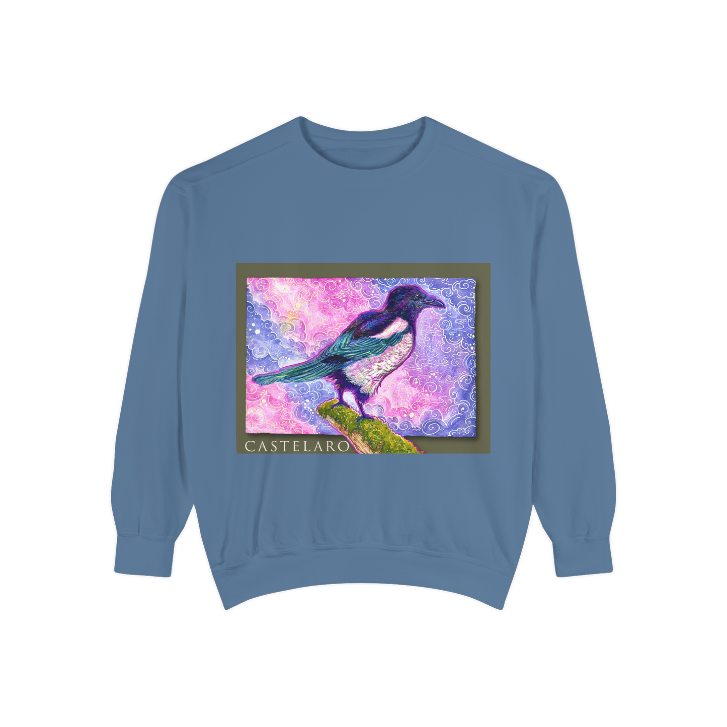 Magpie Watercolor Art Sweatshirt