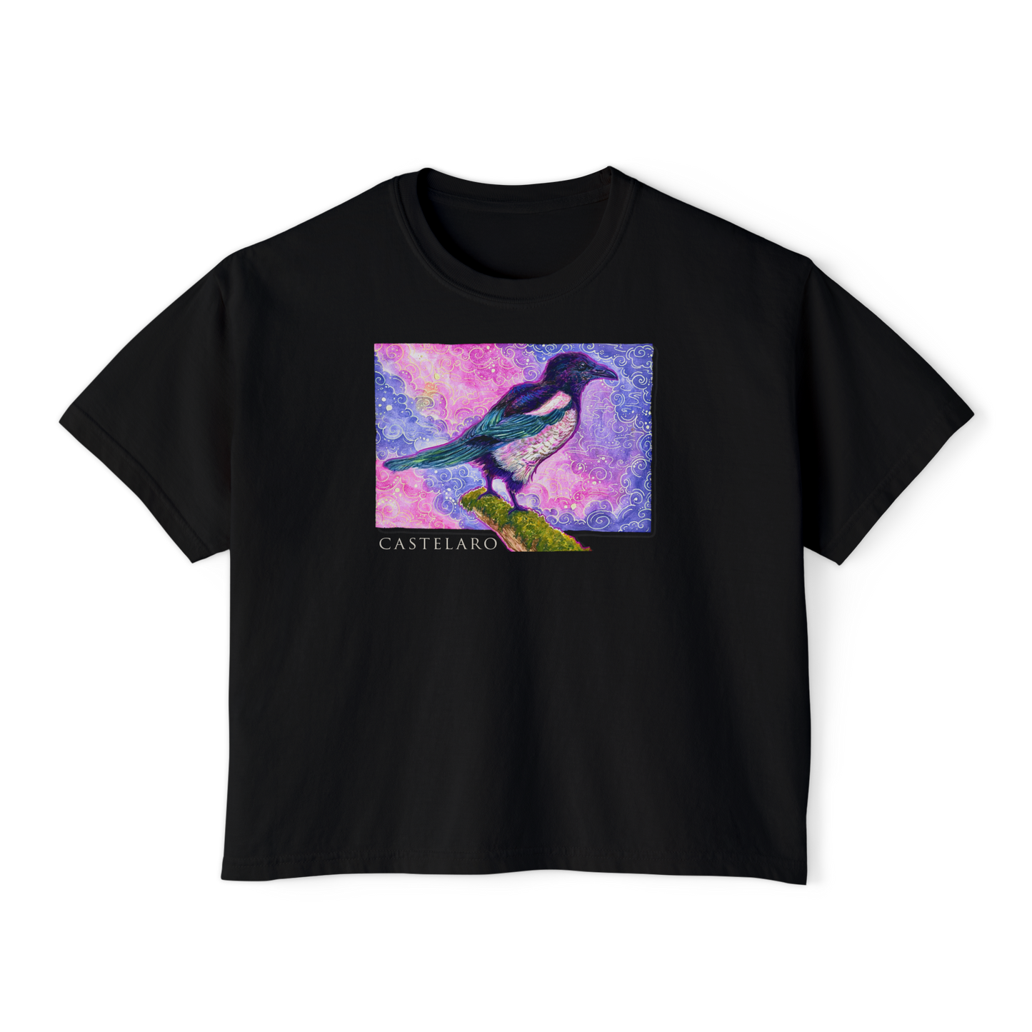 Women's Boxy T-Shirt - Magpie