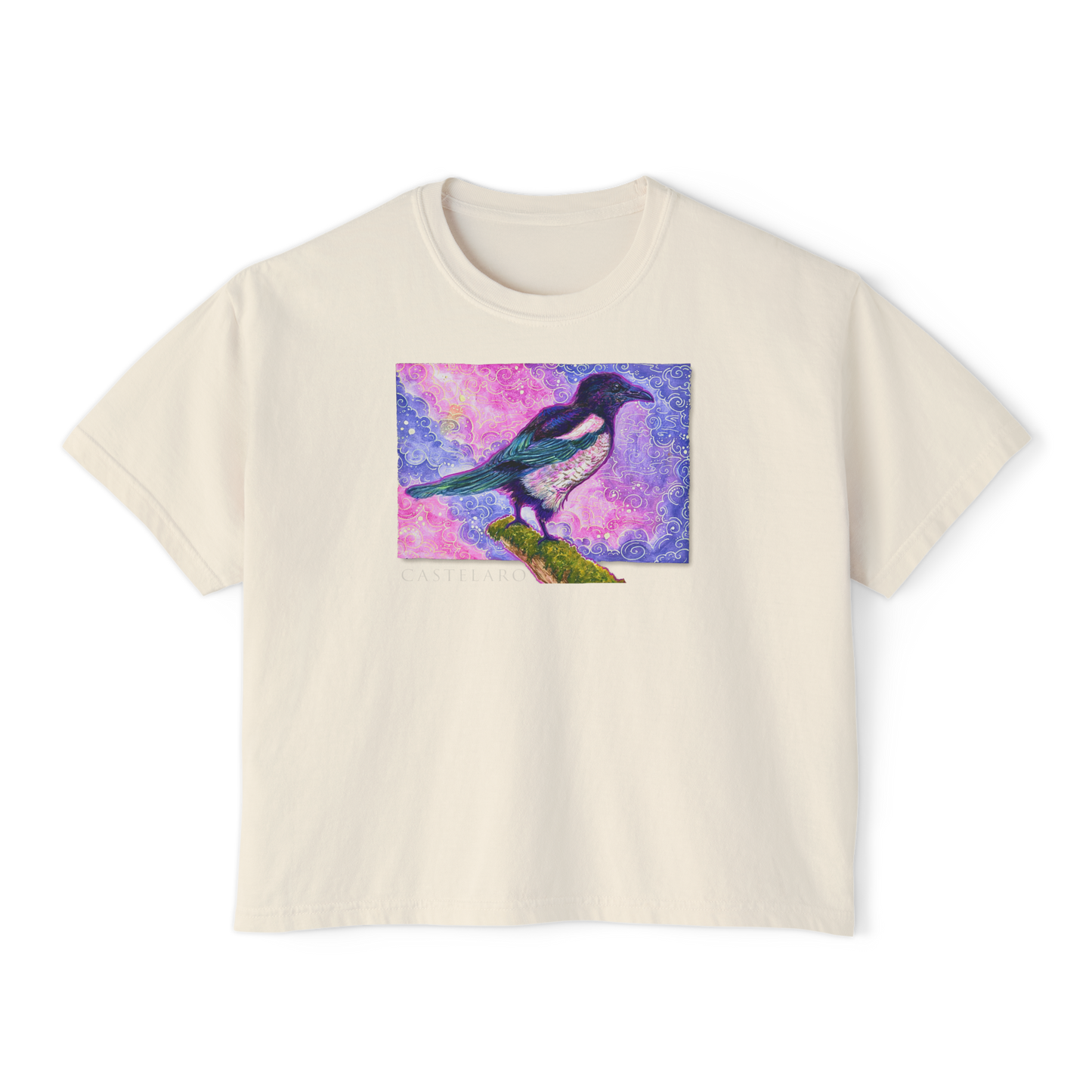 Women's Boxy T-Shirt - Magpie