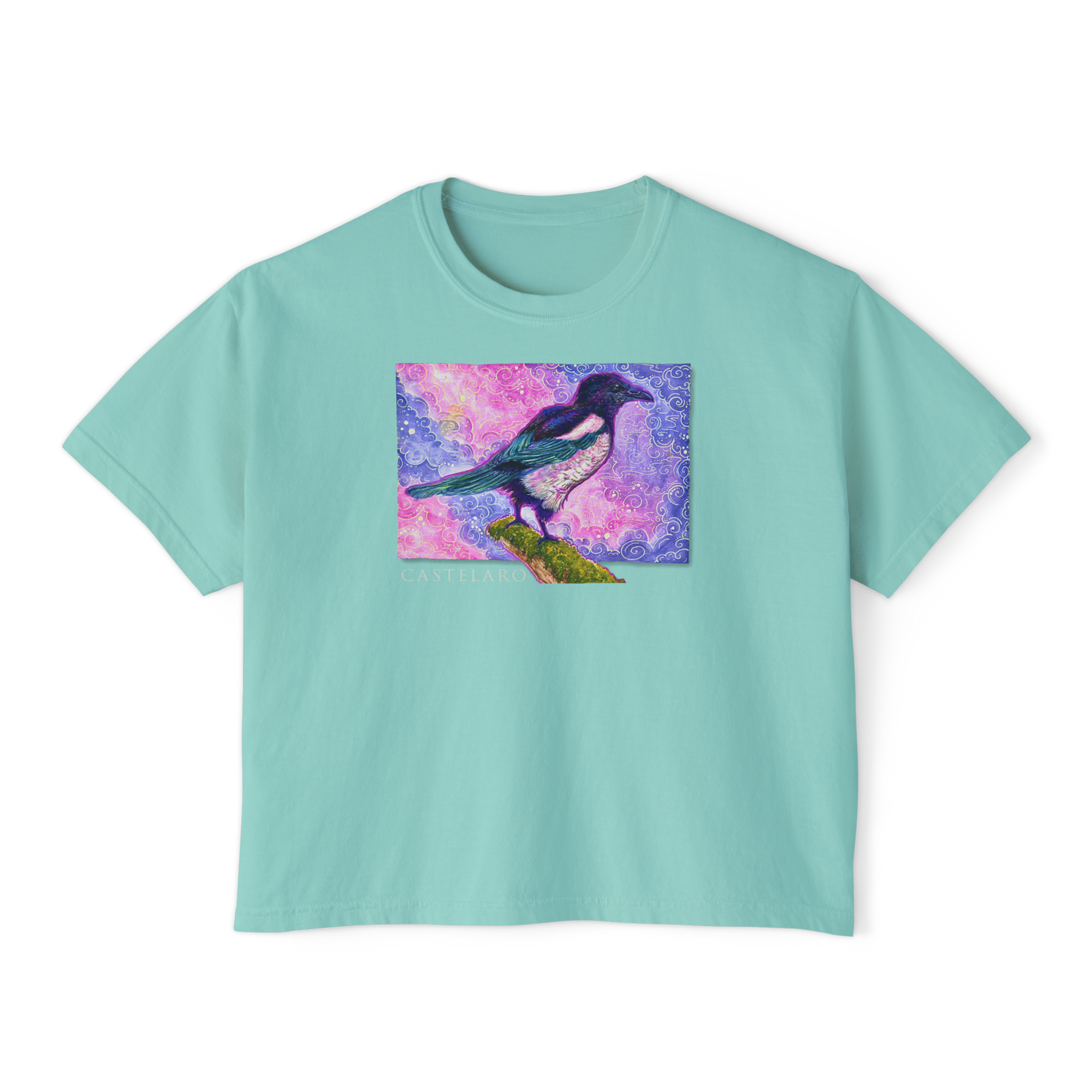 Women's Boxy T-Shirt - Magpie