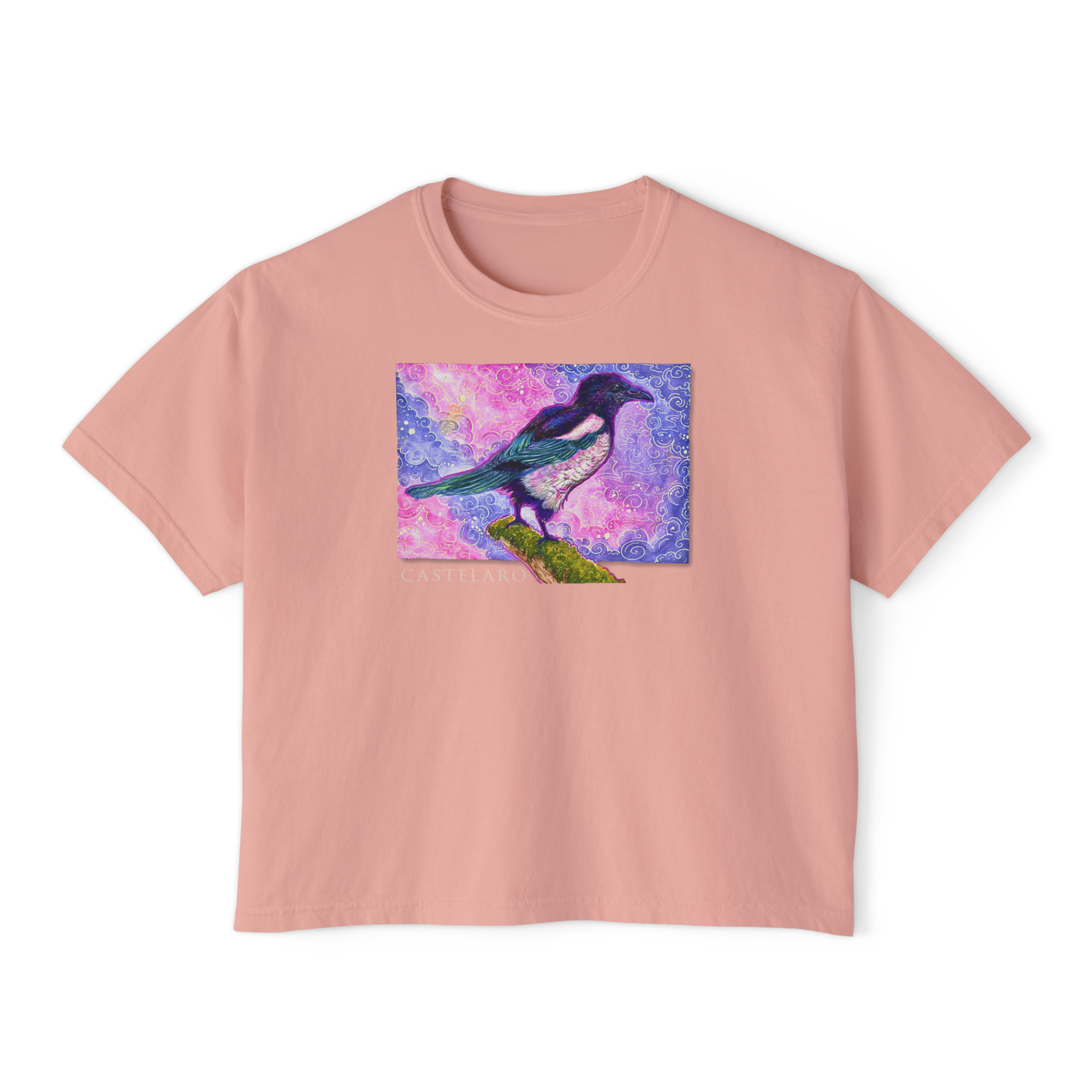 Women's Boxy T-Shirt - Magpie