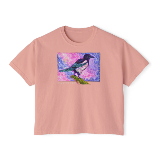 Women's Boxy T-Shirt - Magpie