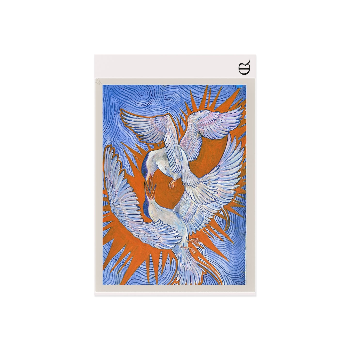 Fine Art Postcard — Terns Grappling Postcard Set