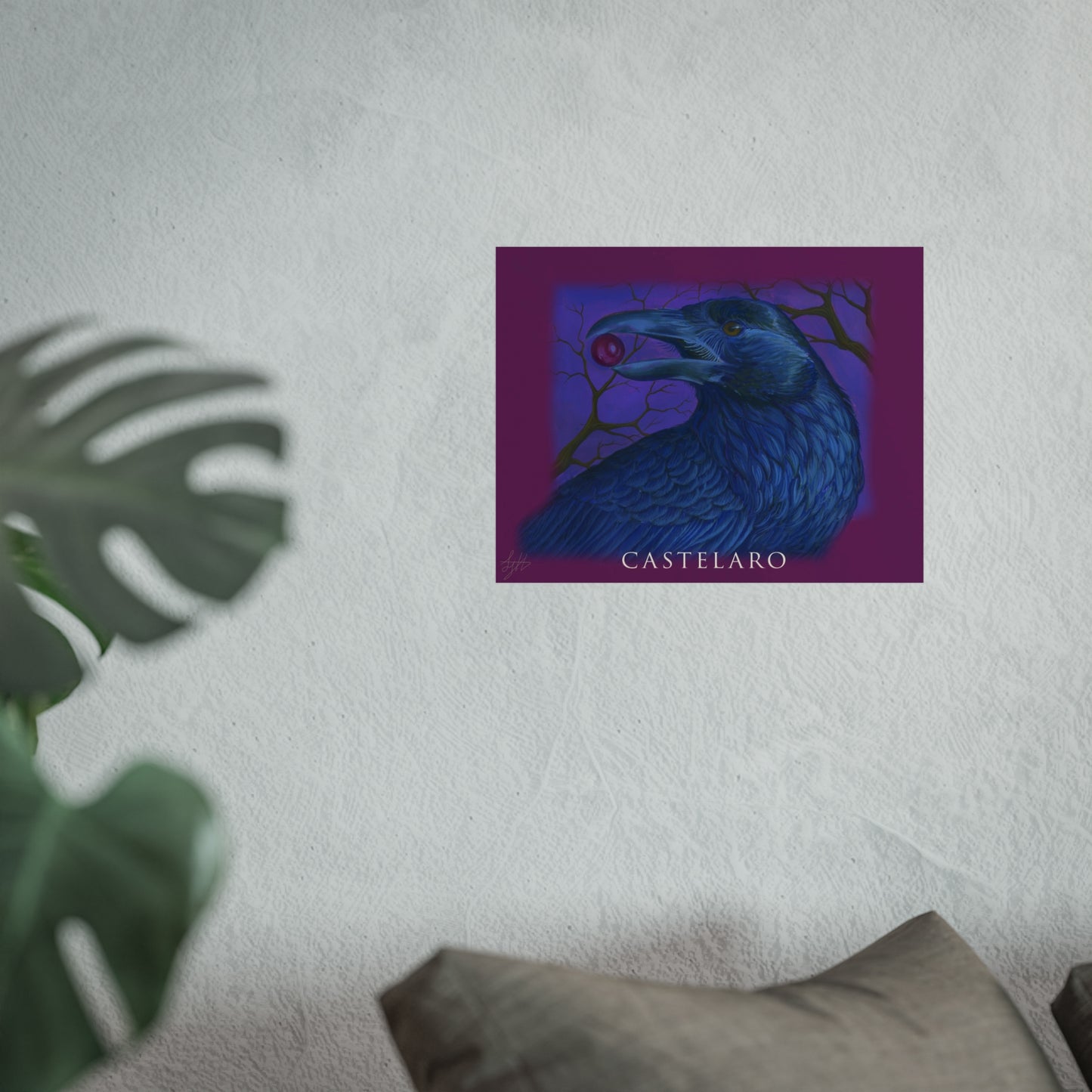 Raven Art Poster