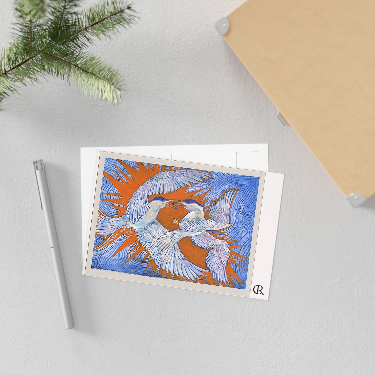 Fine Art Postcard — Terns Grappling Postcard Set