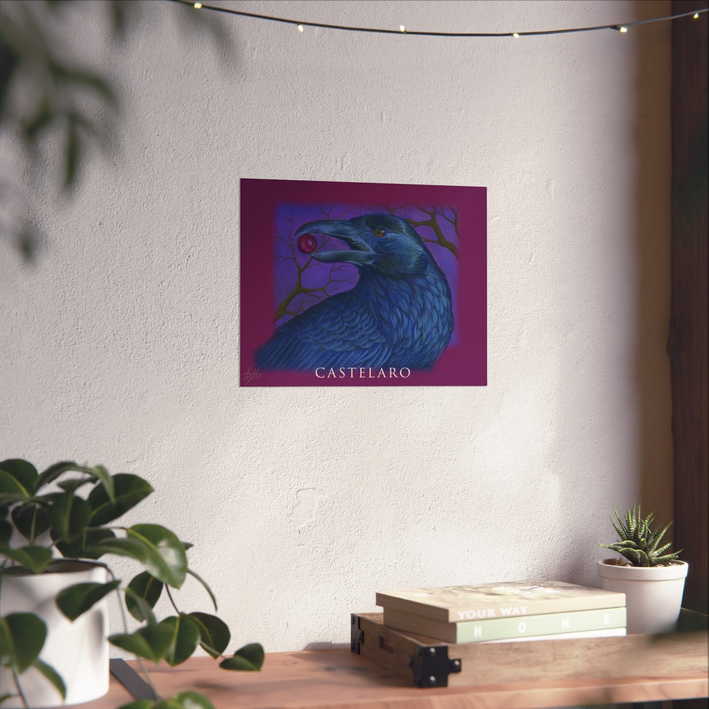 Raven Art Poster