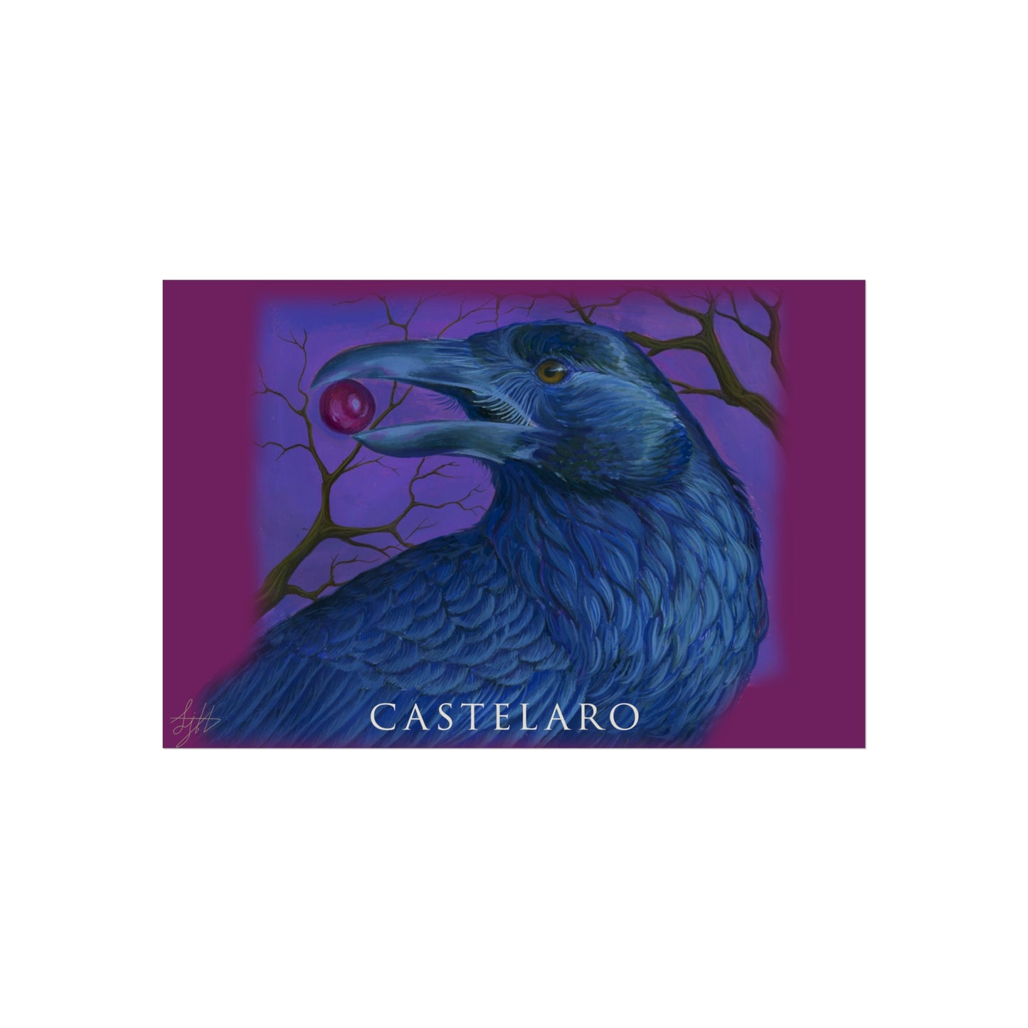 Raven Art Poster