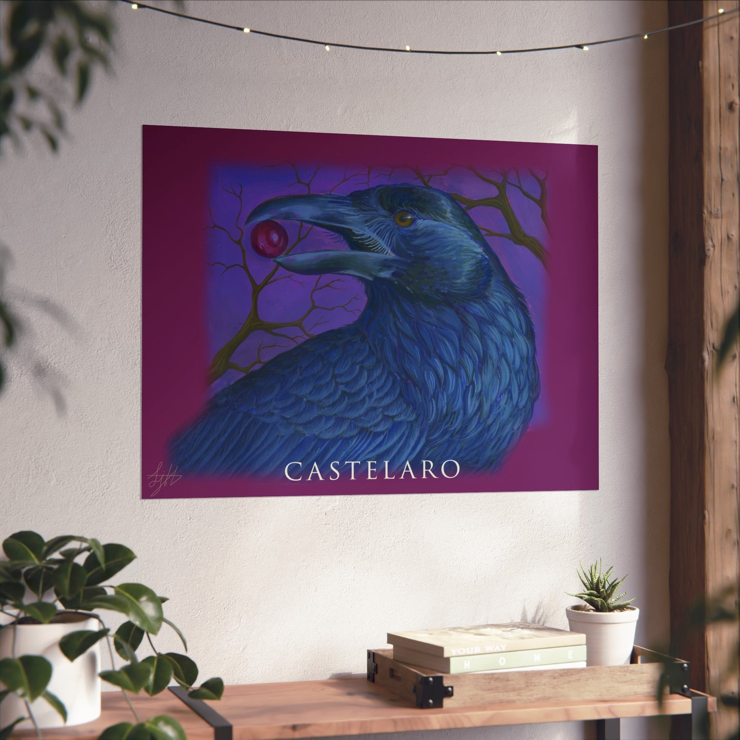 Raven Art Poster