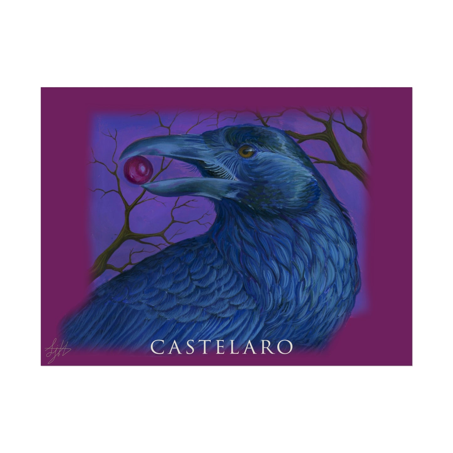 Raven Art Poster
