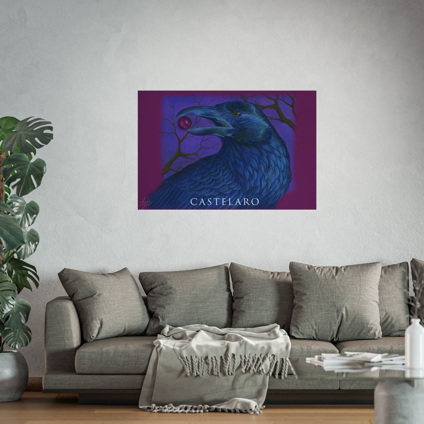 Raven Art Poster