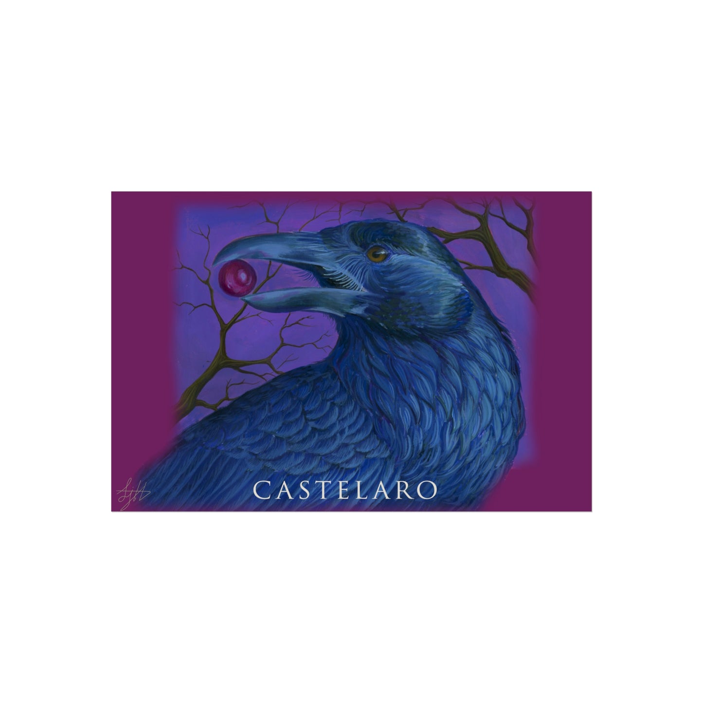 Raven Art Poster
